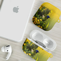 New Zealand Bellbird AirPods Case With Kowhai Flowers LT05 - Polynesian Pride