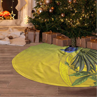 New Zealand Bellbird Tree Skirt With Kowhai Flowers LT05 - Polynesian Pride