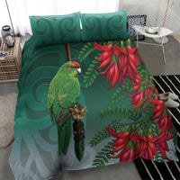 New Zealand Parakeet Bird Bedding Set With Kakabeak Flowers LT05 - Polynesian Pride