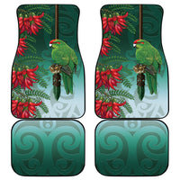 New Zealand Parakeet Bird Car Mats With Kakabeak Flowers LT05 - Polynesian Pride