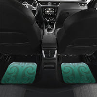 New Zealand Parakeet Bird Car Mats With Kakabeak Flowers LT05 Set 2pcs - Back Teal - Polynesian Pride