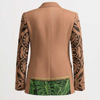 Hawaii Tribal Tattoo Costume Blazer Shark Tooth Necklace Leaf Skirt LT05 - Polynesian Pride