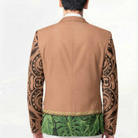 Hawaii Tribal Tattoo Costume Blazer Shark Tooth Necklace Leaf Skirt LT05 - Polynesian Pride