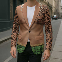 Hawaii Tribal Tattoo Costume Blazer Shark Tooth Necklace Leaf Skirt LT05 - Polynesian Pride