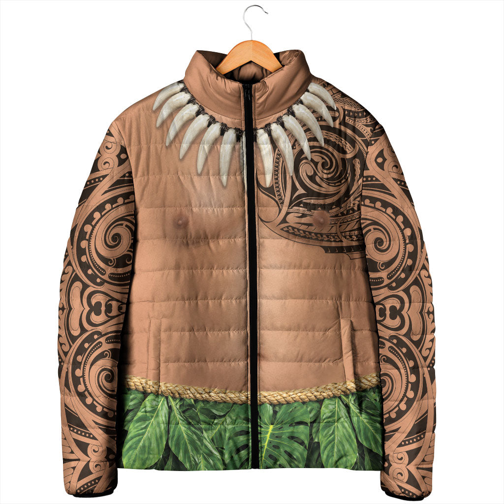 Hawaii Tribal Tattoo Costume Padded Jacket Shark Tooth Necklace Leaf Skirt LT05 - Polynesian Pride
