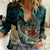 Personalised New Zealand Tamaki Herenga Waka Festival Women Casual Shirt Maori Pattern LT05 Female Dark Turquoise - Polynesian Pride