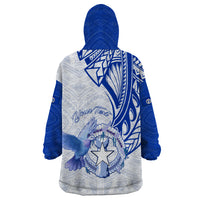 Personalised Northern Mariana Islands Commonwealth Day Wearable Blanket Hoodie Simple Style LT05 - Polynesian Pride