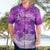 Personalised Pasifika Festival Hawaiian Shirt Violet Tropical Turtle LT05 - Polynesian Pride