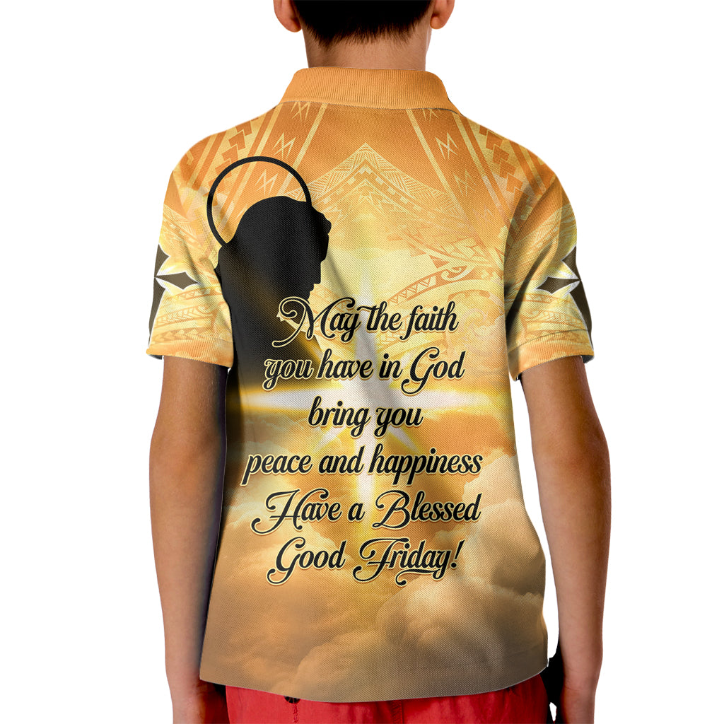 Happy Good Friday Kid Polo Shirt God Will Bless You LT05 - Polynesian Pride