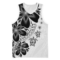 Polynesia Romantic Valentine Basketball Jersey Sea Turtle Couple With White Plumeria