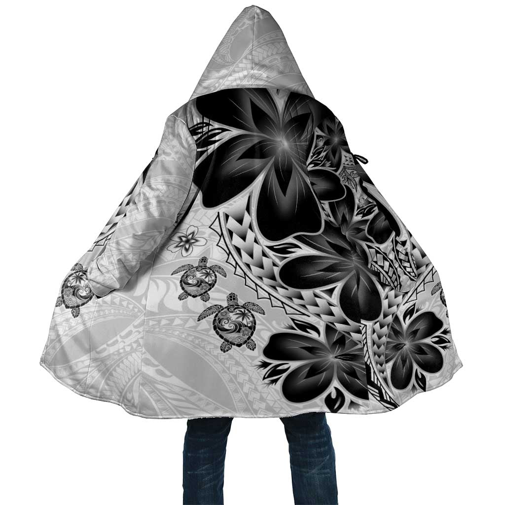 Polynesia Romantic Valentine Cloak Sea Turtle Couple With White Plumeria