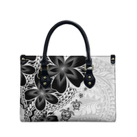 Polynesia Romantic Valentine Leather Bag Sea Turtle Couple With White Plumeria
