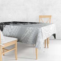 Polynesia Romantic Valentine Tablecloth Sea Turtle Couple With White Plumeria
