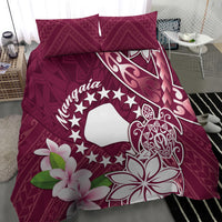 Cook Island Mangaia Gospel Day Bedding Set Floral Tribal Pattern