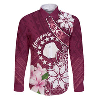 Personalised Cook Island Mangaia Gospel Day Family Matching Tank Maxi Dress and Hawaiian Shirt Floral Tribal Pattern