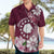 Personalised Cook Island Mangaia Gospel Day Hawaiian Shirt Floral Tribal Pattern