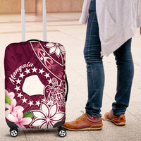 Cook Island Mangaia Gospel Day Luggage Cover Floral Tribal Pattern