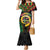 Vanuatu 45th Anniversary Independence Day Family Matching Mermaid Dress and Hawaiian Shirt Melanesian Warrior With Sand Drawing Pattern LT05