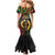 Vanuatu 45th Anniversary Independence Day Family Matching Mermaid Dress and Hawaiian Shirt Melanesian Warrior With Sand Drawing Pattern LT05