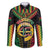Vanuatu 45th Anniversary Independence Day Family Matching Short Sleeve Bodycon Dress and Hawaiian Shirt Melanesian Warrior With Sand Drawing Pattern LT05