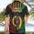 Vanuatu 44th Anniversary Independence Day Hawaiian Shirt Melanesian Warrior With Sand Drawing Pattern