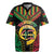 Vanuatu 45th Anniversary Independence Day Rugby Jersey Melanesian Warrior With Sand Drawing Pattern LT05