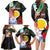 Personalised Vanuatu Shefa Day Family Matching Long Sleeve Bodycon Dress and Hawaiian Shirt Floral Pattern