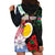 Personalised Vanuatu Shefa Day Hoodie Dress Floral Pattern