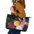 Vanuatu Shefa Day Leather Tote Bag Floral Pattern