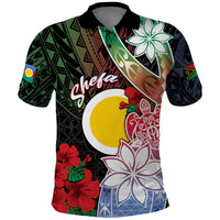 Personalised Vanuatu Shefa Day Polo Shirt Floral Pattern
