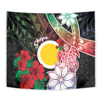 Vanuatu Shefa Day Tapestry Floral Pattern