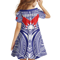Personalised Taiwan Family Matching Long Sleeve Bodycon Dress and Hawaiian Shirt Austronesian Tribal Tattoo Red LT05 - Polynesian Pride