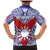 Personalised Taiwan Family Matching Mermaid Dress and Hawaiian Shirt Austronesian Tribal Tattoo Red - Polynesian Pride
