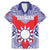 Personalised Taiwan Family Matching Mermaid Dress and Hawaiian Shirt Austronesian Tribal Tattoo Red - Polynesian Pride