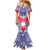 Personalised Taiwan Family Matching Mermaid Dress and Hawaiian Shirt Austronesian Tribal Tattoo Red - Polynesian Pride