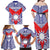 Personalised Taiwan Family Matching Off Shoulder Maxi Dress and Hawaiian Shirt Austronesian Tribal Tattoo Red - Polynesian Pride