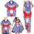 Personalised Taiwan Family Matching Tank Maxi Dress and Hawaiian Shirt Austronesian Tribal Tattoo Red - Polynesian Pride