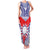 Personalised Taiwan Family Matching Tank Maxi Dress and Hawaiian Shirt Austronesian Tribal Tattoo Red - Polynesian Pride