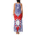 Personalised Taiwan Family Matching Tank Maxi Dress and Hawaiian Shirt Austronesian Tribal Tattoo Red - Polynesian Pride
