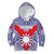 Personalised Taiwan Kid Hoodie Austronesian Tribal Tattoo Red - Polynesian Pride