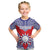 Personalised Taiwan Kid T Shirt Austronesian Tribal Tattoo Red - Polynesian Pride