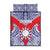 Taiwan Quilt Bed Set Austronesian Tribal Tattoo Red - Polynesian Pride