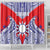 Taiwan Shower Curtain Austronesian Tribal Tattoo Red - Polynesian Pride