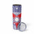 Personalised Taiwan Skinny Tumbler Austronesian Tribal Tattoo Red - Polynesian Pride