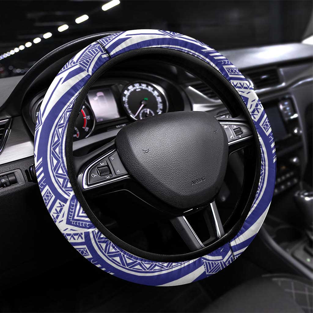 Taiwan Steering Wheel Cover Austronesian Tribal Tattoo Red - Polynesian Pride