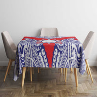 Taiwan Tablecloth Austronesian Tribal Tattoo Red - Polynesian Pride