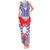 Personalised Taiwan Tank Maxi Dress Austronesian Tribal Tattoo Red - Polynesian Pride