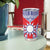 Personalised Taiwan Tumbler Cup Austronesian Tribal Tattoo Red - Polynesian Pride