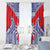Taiwan Window Curtain Austronesian Tribal Tattoo Red - Polynesian Pride