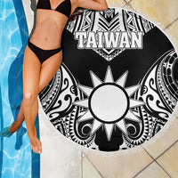 Taiwan Beach Blanket Austronesian Tribal Tattoo Black - Polynesian Pride